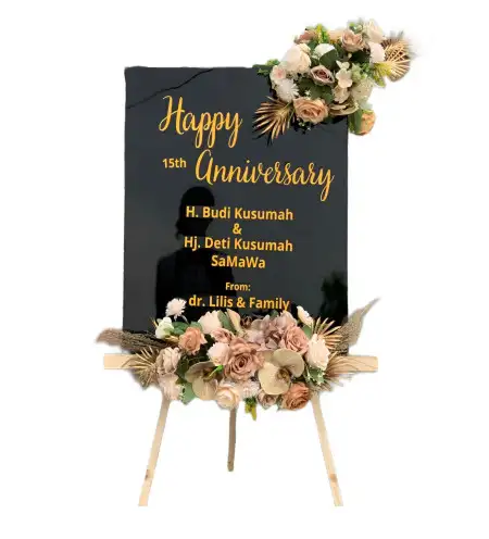 Papan Bunga Akrilik rangkas bitung